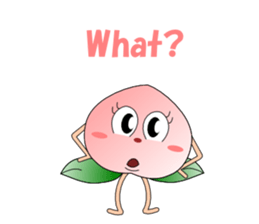 Conversation with peach English sticker #5326285