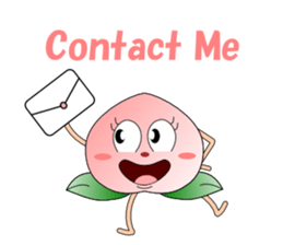 Conversation with peach English sticker #5326286