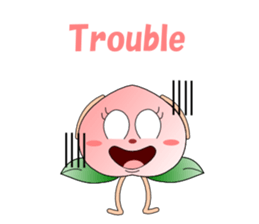 Conversation with peach English sticker #5326289