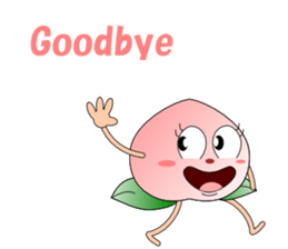 Conversation with peach English sticker #5326291