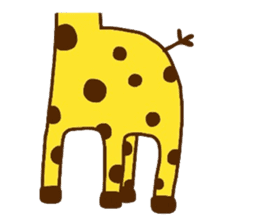 Giraffe rough LIFE sticker #5326377