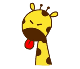 Giraffe rough LIFE sticker #5326379