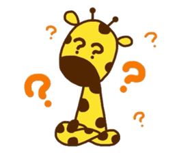 Giraffe rough LIFE sticker #5326381