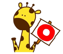 Giraffe rough LIFE sticker #5326384