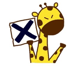 Giraffe rough LIFE sticker #5326385