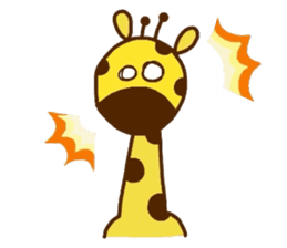 Giraffe rough LIFE sticker #5326387
