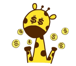 Giraffe rough LIFE sticker #5326393