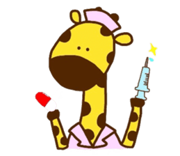 Giraffe rough LIFE sticker #5326401