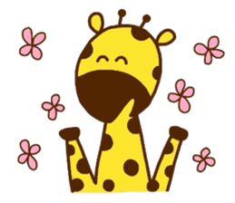 Giraffe rough LIFE sticker #5326407