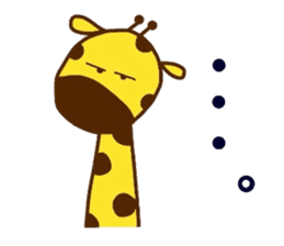 Giraffe rough LIFE sticker #5326410