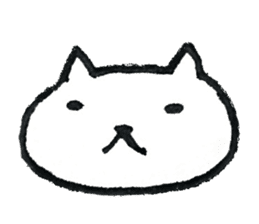 An easygoing cat Shiro sticker #5326666