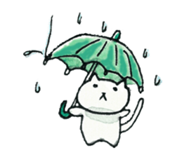 An easygoing cat Shiro sticker #5326684