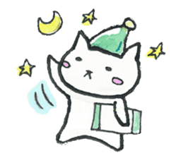 An easygoing cat Shiro sticker #5326690