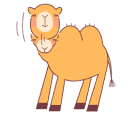 Pretty camel sticker #5326760