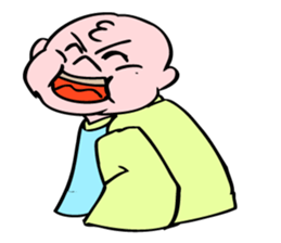 Even baby is annoyed by something. sticker #5327342