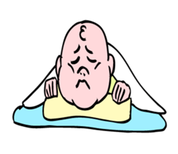 Even baby is annoyed by something. sticker #5327370