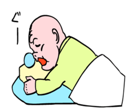 Even baby is annoyed by something. sticker #5327371