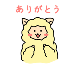 cute alpaca sticker sticker #5327376
