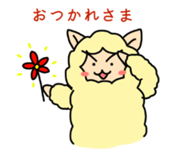 cute alpaca sticker sticker #5327377
