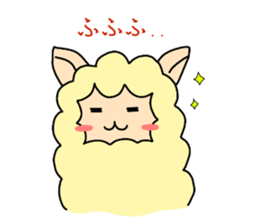 cute alpaca sticker sticker #5327385