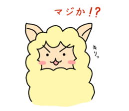 cute alpaca sticker sticker #5327386