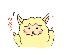 cute alpaca sticker sticker #5327389