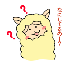 cute alpaca sticker sticker #5327393