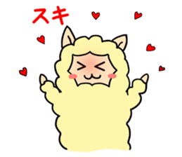 cute alpaca sticker sticker #5327395