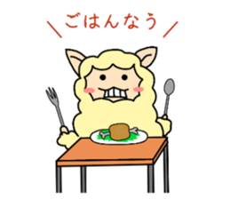 cute alpaca sticker sticker #5327397