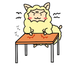 cute alpaca sticker sticker #5327399