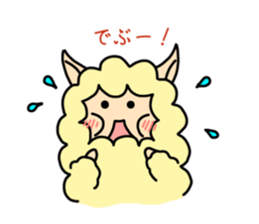 cute alpaca sticker sticker #5327401