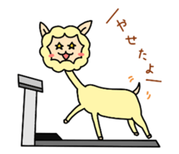 cute alpaca sticker sticker #5327402