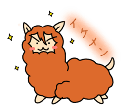 cute alpaca sticker sticker #5327405