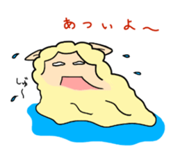 cute alpaca sticker sticker #5327408