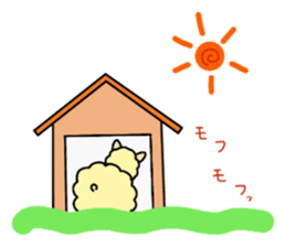 cute alpaca sticker sticker #5327411