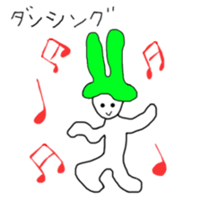 Long ear spaceman sticker #5327514