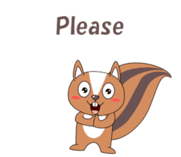 Conversation with squirrel English sticker #5327952