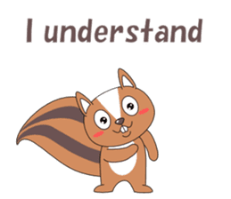 Conversation with squirrel English sticker #5327956