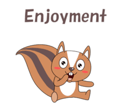 Conversation with squirrel English sticker #5327957