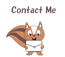 Conversation with squirrel English sticker #5327961