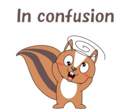 Conversation with squirrel English sticker #5327969
