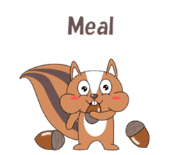 Conversation with squirrel English sticker #5327970