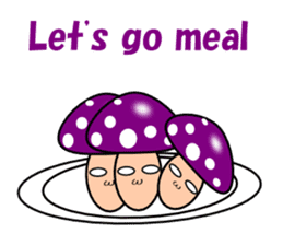 Loose mushrooms English sticker #5328188