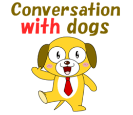 Conversation with dogs English sticker #5328772