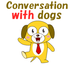 Conversation with dogs English sticker #5328772