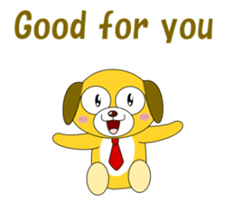 Conversation with dogs English sticker #5328795