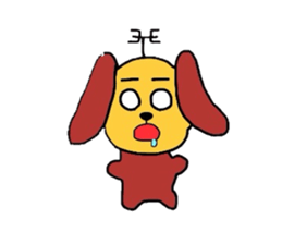 Antenna dog sticker #5329252