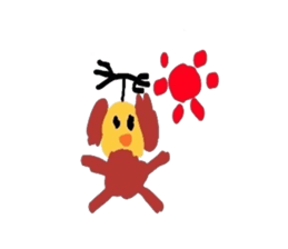 Antenna dog sticker #5329269