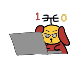 Antenna dog sticker #5329271