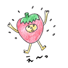 cute strawberry! sticker #5330153